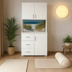 HTI-Living Badschrank Blanca Wellness Motiv Düne