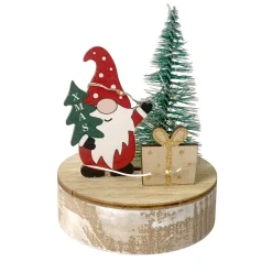 HTI-Living Beleuchtete Weihnachtsdeko Weihnachtswichtel mit Geschenk