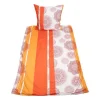 HTI-Living Bettwäsche 2-teiliges Set 135 x 200 Orange Rot