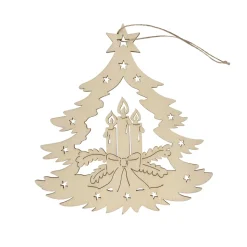 HTI-Living Dekohänger Holz Adventskerze