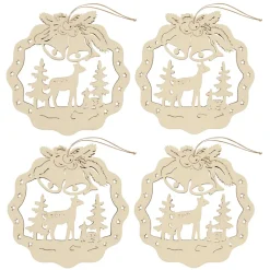 HTI-Living Fensterbild Rehe im Wald