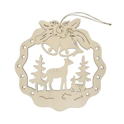 HTI-Living Fensterbild Rehe im Wald