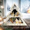 HTI-Living Leuchtspitze Weihnachtsmann zu Besuch
