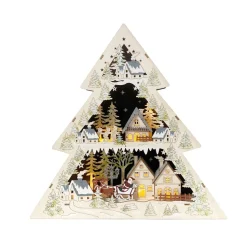 HTI-Living Leuchtspitze Weihnachtsmann zu Besuch