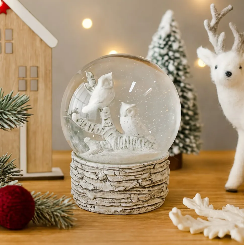 HTI-Living Schneekugel Eulen