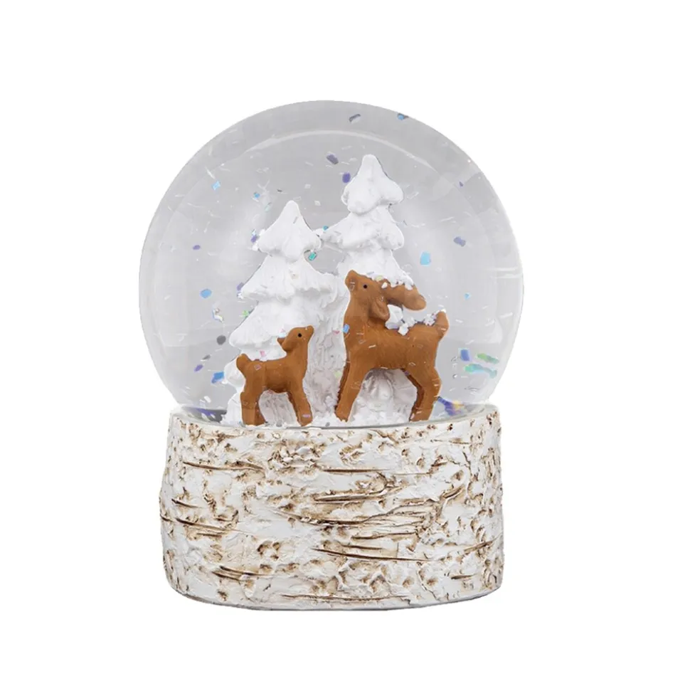 HTI-Living Schneekugel Rehfamilie