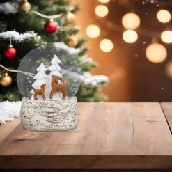 HTI-Living Schneekugel Rehfamilie