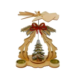 HTI-Living Tischpyramide mit Tannenbaum und Schleife