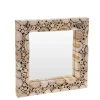 HTI-Living Wandspiegel mit Teak Holz Rahmen