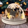 HTI-Living Weihnachtsszene beleuchtet Rehe