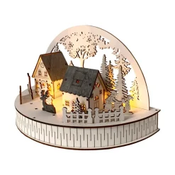 HTI-Living Weihnachtsszene beleuchtet Rehe