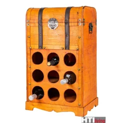 HTI-Living Weinregal Truhe für 9 Flaschen Alistair