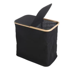 HTI-Living Wäschebox Grau Textilstoff