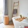 HTI-Living Wäschesammler rund Bambus