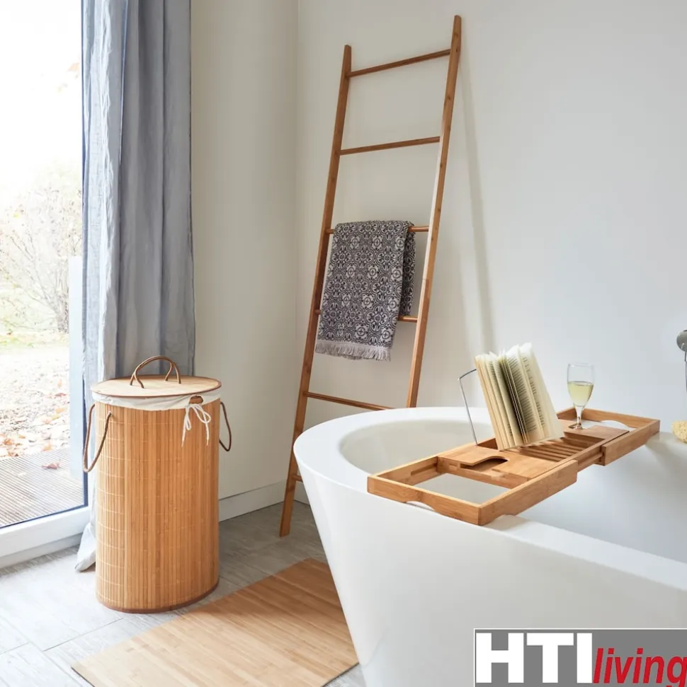 HTI-Living Wäschesammler rund Bambus