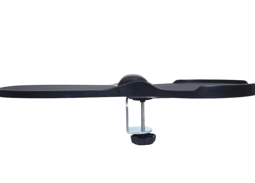 2in1 Armauflage mit Mauspad MCW-N76, Tisch-/Armlehnen-Mousepad Gelenkstütze Handgelenkkissen ergonomisch 90° verstellbar