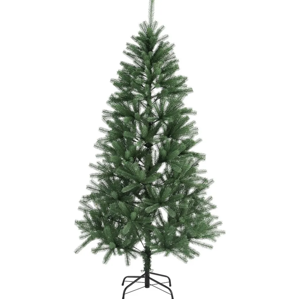 Juskys Weihnachtsbaum Talvi 180 cm hoch – künstlicher Tannenbaum aus PE-Kunststoff mit Metallständer
