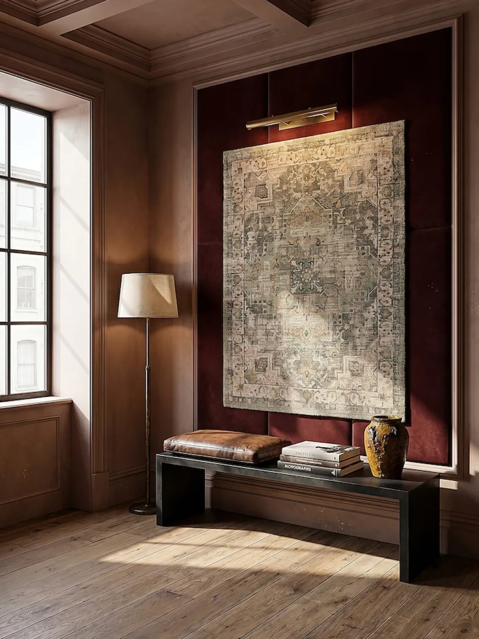 Jute-Teppich Orient Braun-Grün 120 x 170 cm - DEEPE | Kadima Design