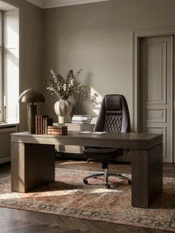KADIMA DESIGN Chefsessel MADRID Echtleder, ergonomisch, Aluminium-Fußkreuz, bis 120 kg, 8 Stunden Sitzdauer