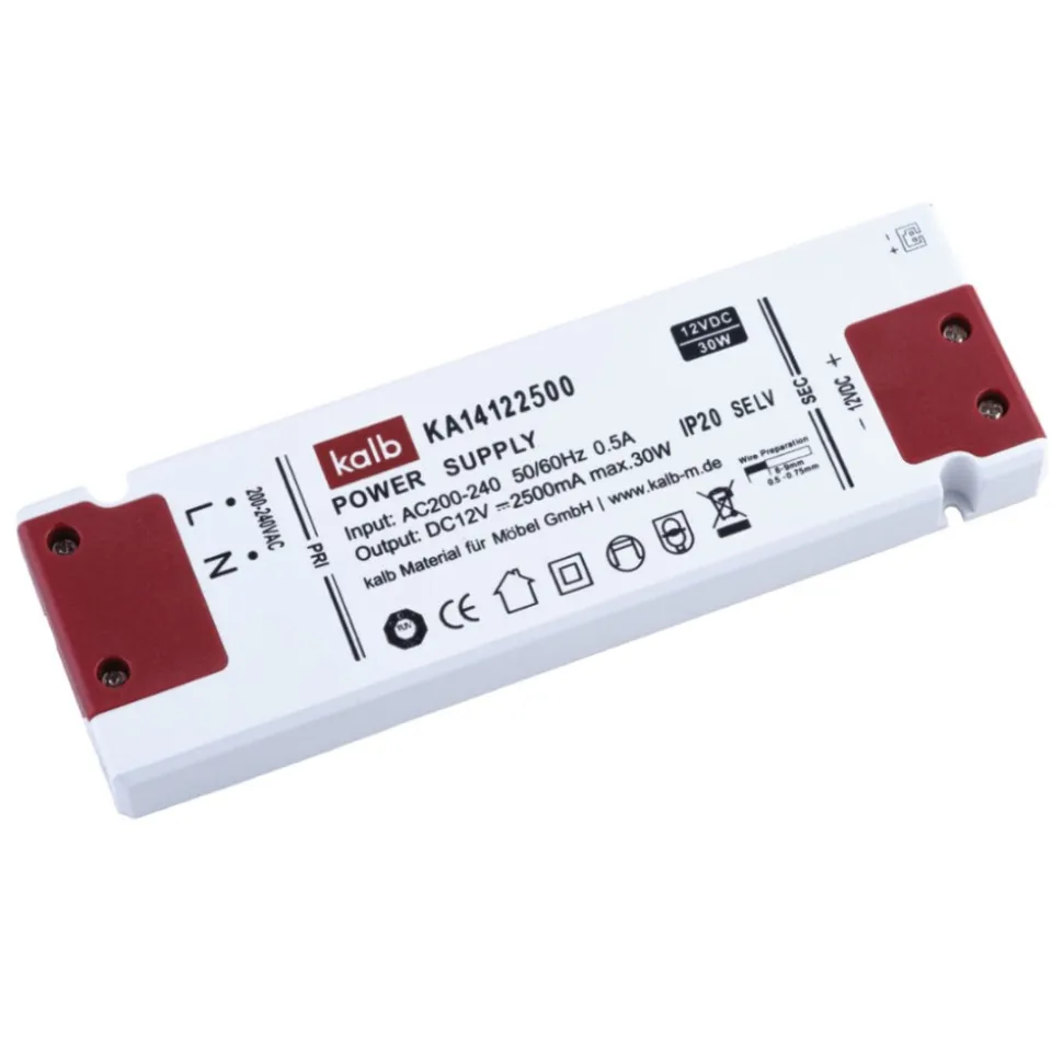 kalb | 3er Set LED Einbauspot Unterbauspot Aluminium Weiß 12VDC 3 Watt Warmweiß 6,3 cm Ø Einbaustrahler für Möbel inkl. Aufsatzring