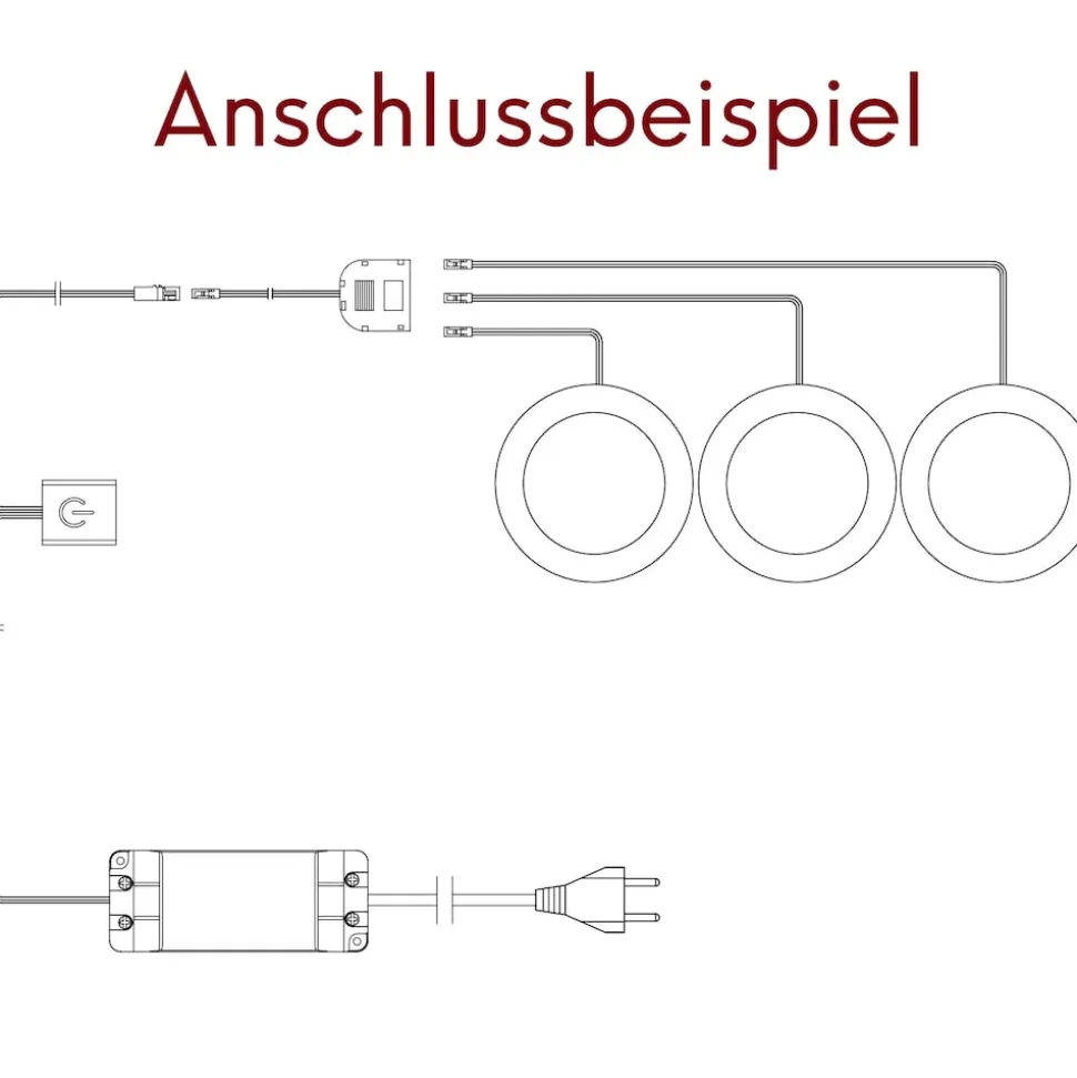 kalb | LED Einbauspot Unterbauspot Aluminium Weiß 12VDC 4 Watt Warmweiß 6,3cm Ø Einbaustrahler für Möbel inkl. Aufsatzring