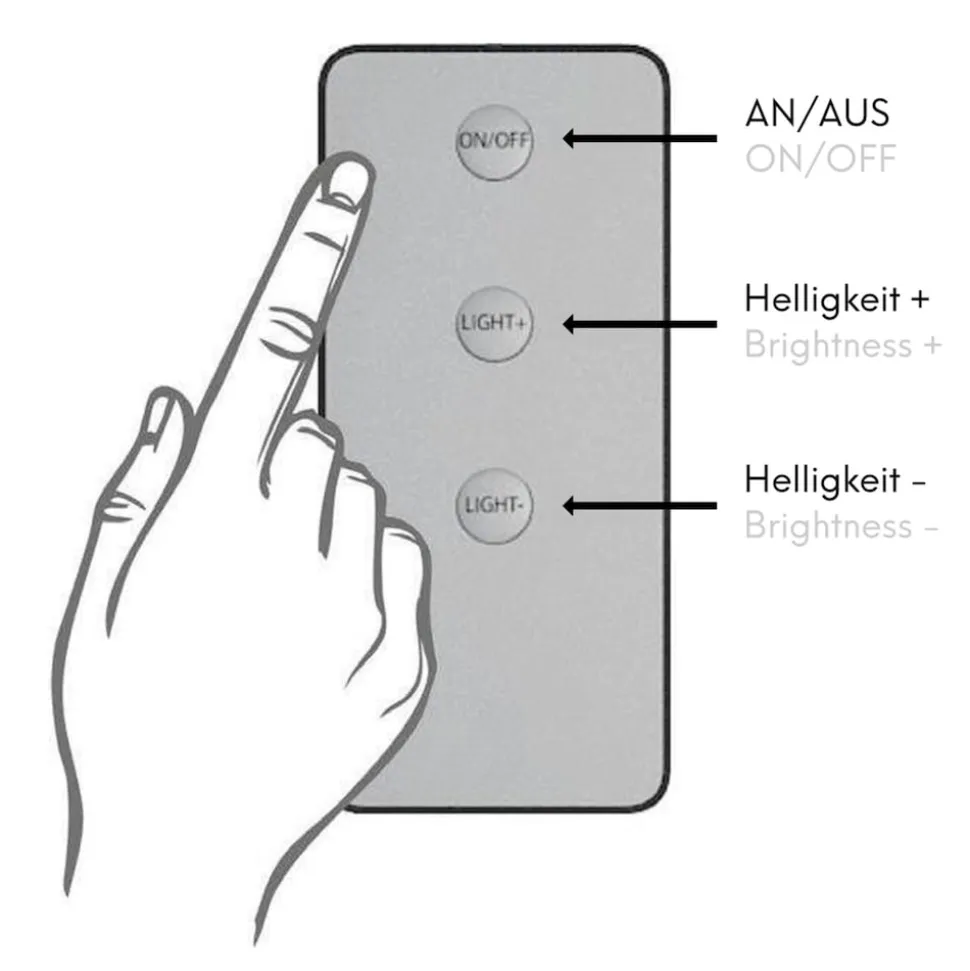 kalb | LED Funk-Controller Set Fernbedienung 12-24V 36-72W dimmbar kalb