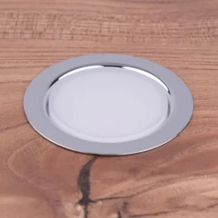 kalb | LED 12 VDC Einbauspot Einbaustrahler für Möbel, Metall-chrom mit ABS, 2W 3000k warmweiß