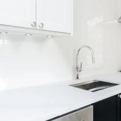 kalb | LED 12 VDC Einbauspot Einbaustrahler für Möbel, Metall-chrom mit ABS, 2W 3000k warmweiß
