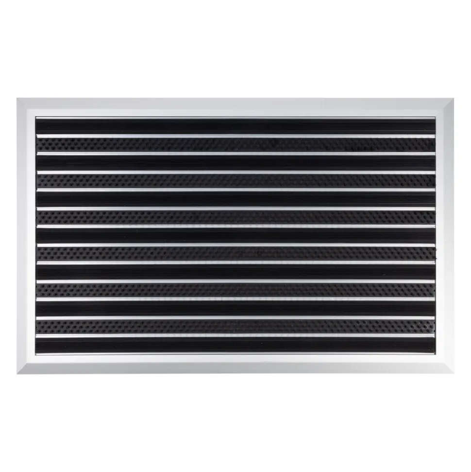 Karat Alu-Fußmatte Spectral | PVC Bürsten