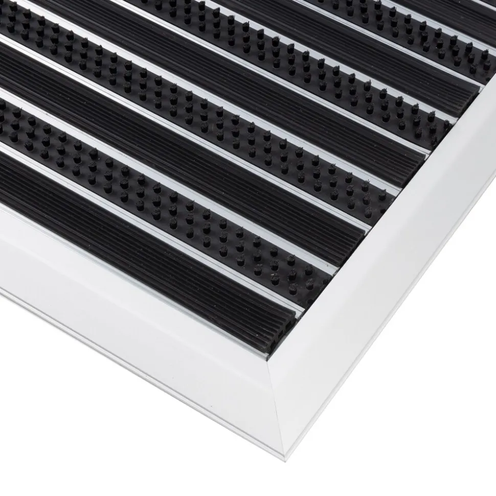 Karat Alu-Fußmatte Spectral | PVC Bürsten