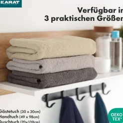 Karat Homeliving Handtuch | Bay | Sanft, saugstark und vielseitig nutzbar | Beige