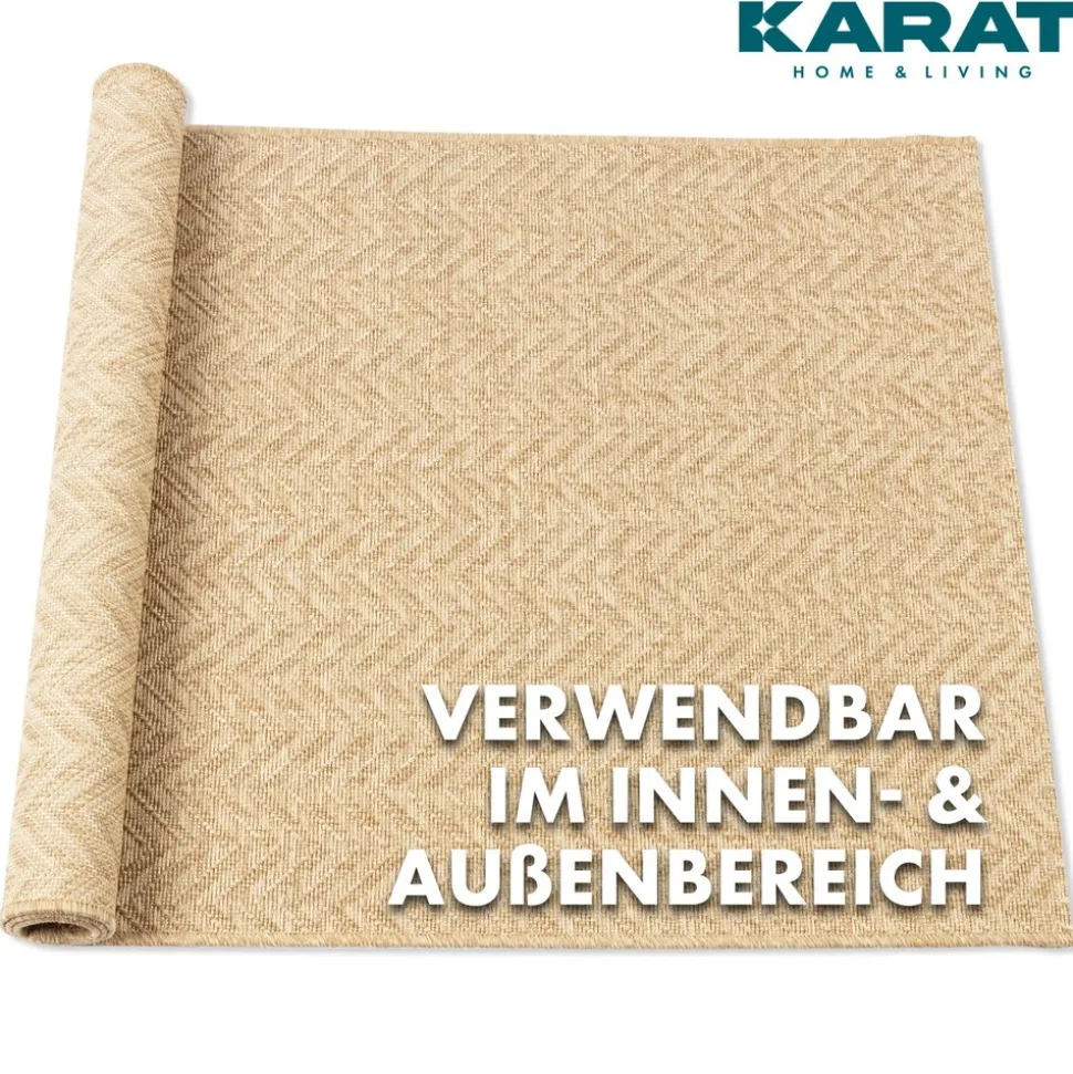 Karat homeliving Karat Wohnteppich | Cheron | Bodenbelag für Flur & Wohnraum | Beige