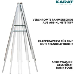 Karat homeliving Kundenstopper | Doppelseitig | Rahmen: 25 mm | Metallrückwand
