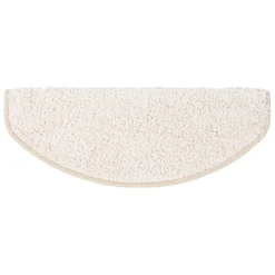 Karat homeliving Shaggy-Stufenmatte | Barcelona | Creme 171 | Halbrund
