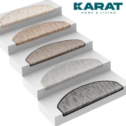 Karat homeliving Stufenmatten Geneva | Anthrazit | 23,5 x 65 cm