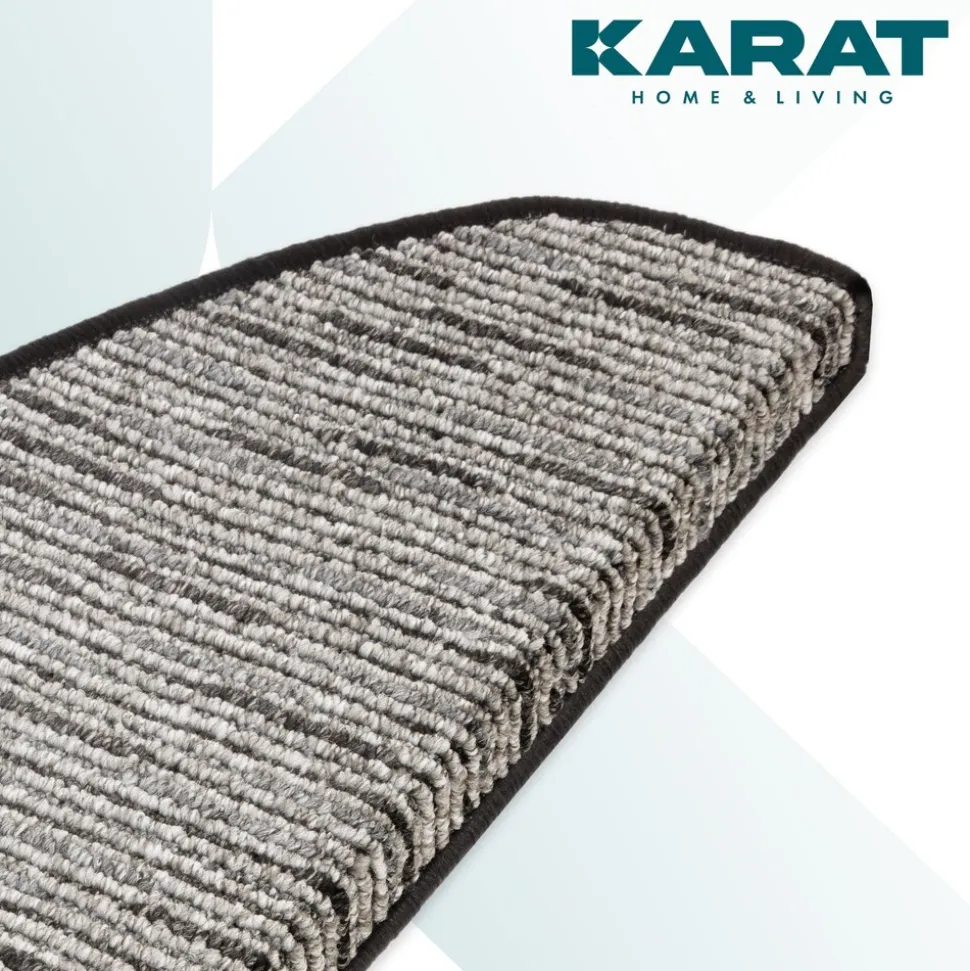 Karat homeliving Stufenmatten Geneva | Anthrazit | 23,5 x 65 cm