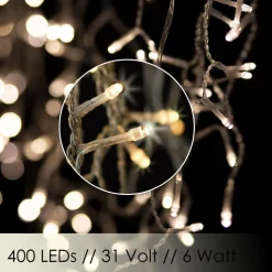 KESSER® LED Lichterkette inkl. Fernbedienung mit 8 Modi & Timer, Lichtervorhang mit mini LED´s