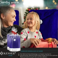 KESSER® Premium Weihnachtsstuhlüberzug Set Stuhlhussen für Weihnachten Nikolausmütze Stuhlbezug Husse Weihnachtsdeko für Stühle Überzieher - Stuhlabdeckung im weihnachtlichen Design
