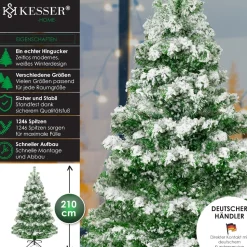 KESSER® Weihnachtsbaum künstlich Tannenbaum Edeltanne Spritzguss PE