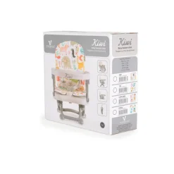 Kinderstuhl Kiwi, Kinder Stuhl-, Sitzerhöhung, Boostersitz, Tisch, klappbar grün grau