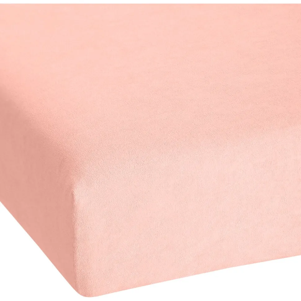 Kinzler Frottee Spannbetttuch im Doppelpack, rosa ca. 90 – 100 x 200 cm