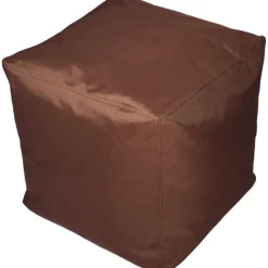 KINZLER Hocker eckig, Outdoorfähig, Dunkelbraun