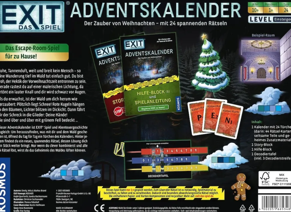 Kosmos EXIT Adventskalender Der Zauber von Weihnachten