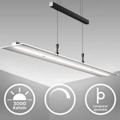 LED Pendelleuchte, schwarz, 1xLED-Platine/20W