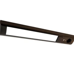 LED Unterbauleuchte mit Schalter und Steckdose, 230VAC Anschluss, 3000 Kelvin, USB-Port Typ A u. C, Aluminium + ABS, IP20 schwarz
