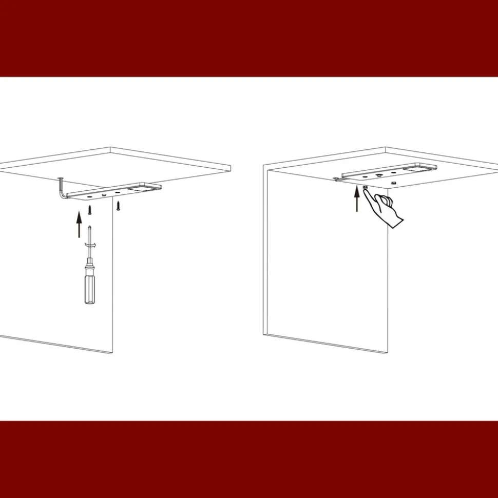 LED Unterbauleuchten SET Solid2, silbergrau mit mech. Schalter, 3W, 200cm Kabellänge, 2er Set warmweiss