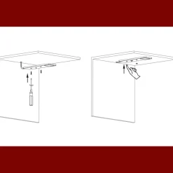 LED Unterbauleuchten SET Solid2, silbergrau mit mech. Schalter, 3W, 200cm Kabellänge, 2er Set warmweiss