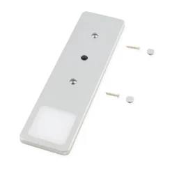 LED Unterbauleuchten SET Solid2, silbergrau mit mech. Schalter, 3W, 200cm Kabellänge, 2er Set warmweiss
