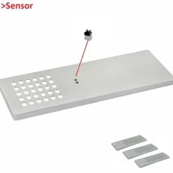 LED Unterbauleuchte, silber-grau, warmweiss, integrierter Sensor, 1er SET