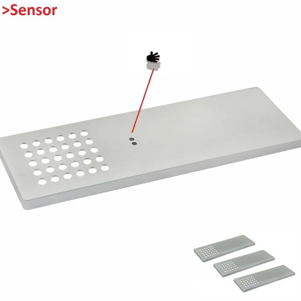 LED Unterbauleuchte, silber-grau, warmweiss, integrierter Sensor, 1er SET
